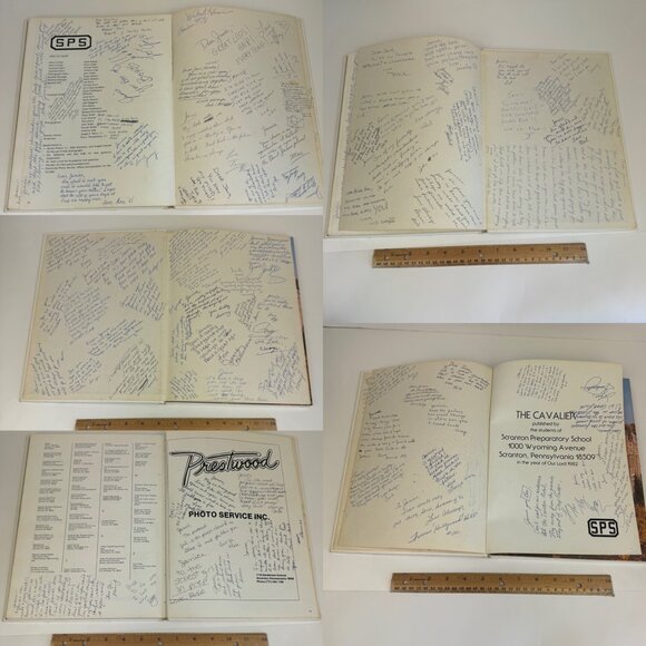 Vtg 1982 Scranton Preparatory School Yearbook Prep Year of Cavalier High School - Picture 5 of 9